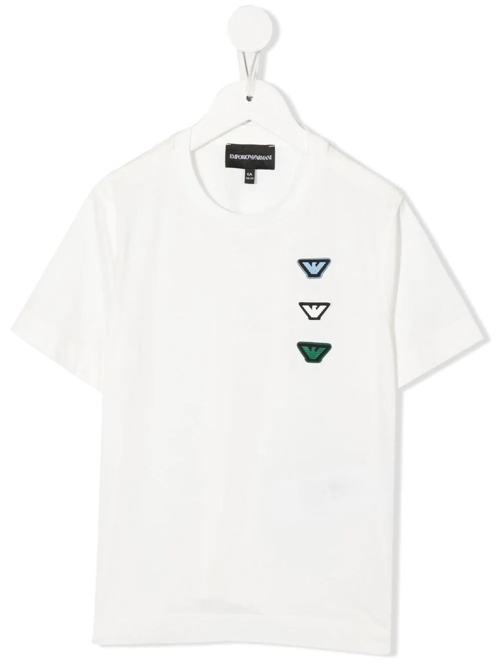 Buy T shirts Emporio Armani Kids logo patch short sleeve T shirt