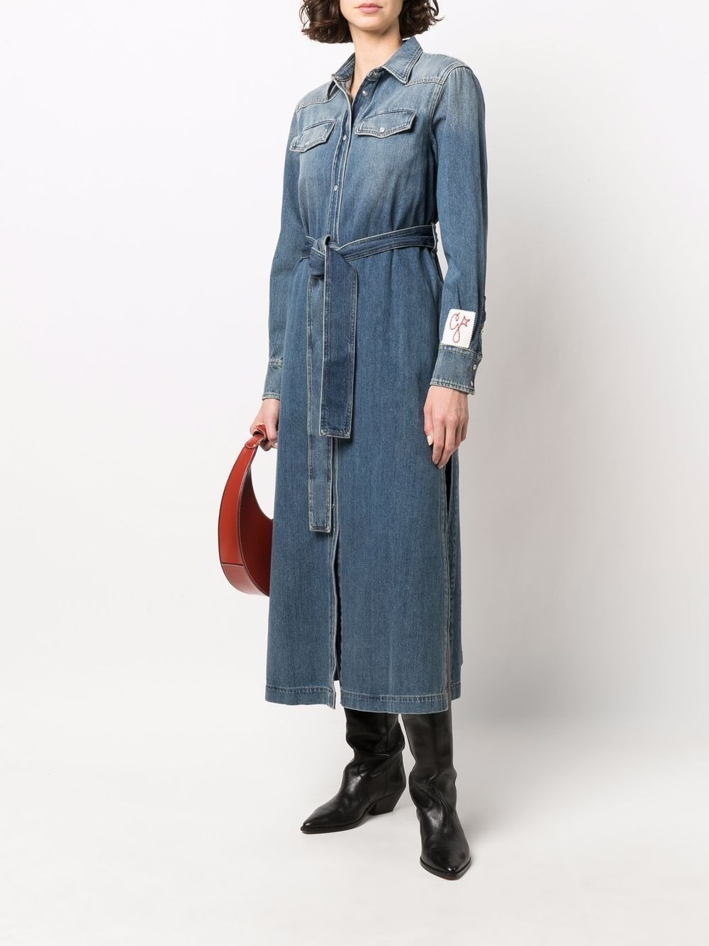 Blue Fading Hooded Denim Dress Fashion Large Size Jeans Dress in #1 #2 One  Size | Denim dress, Casual denim dress, Denim dress style