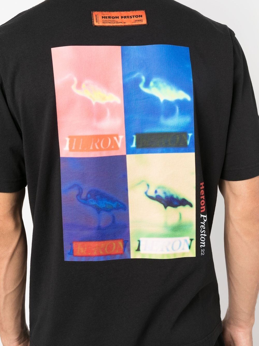 Buy T-shirts Heron Preston Multi Censored logo print T-shirt 