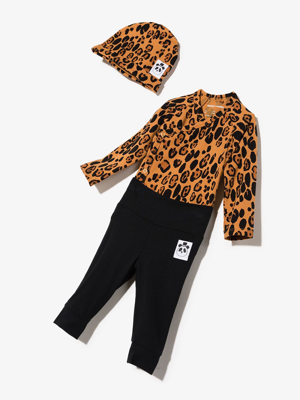 Mini Rodini - Girls Brown Leopard Print Leggings