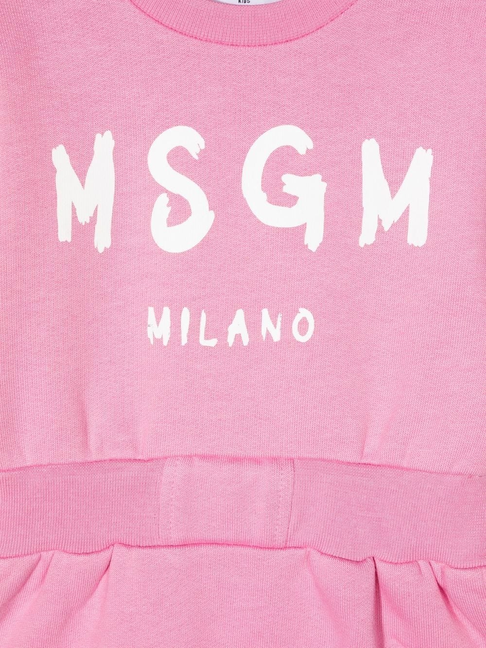 Buy Dresses MSGM Kids logo-print sweater dress (MS029109) | Luxury 