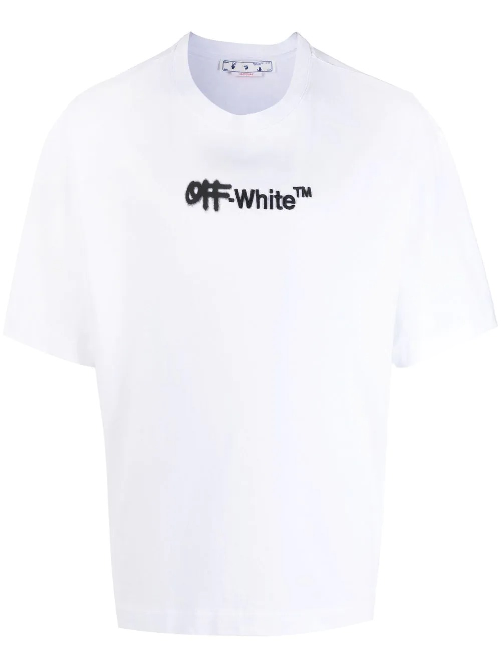 Buy T-shirts Off-White embroidered logo cotton T-shirt