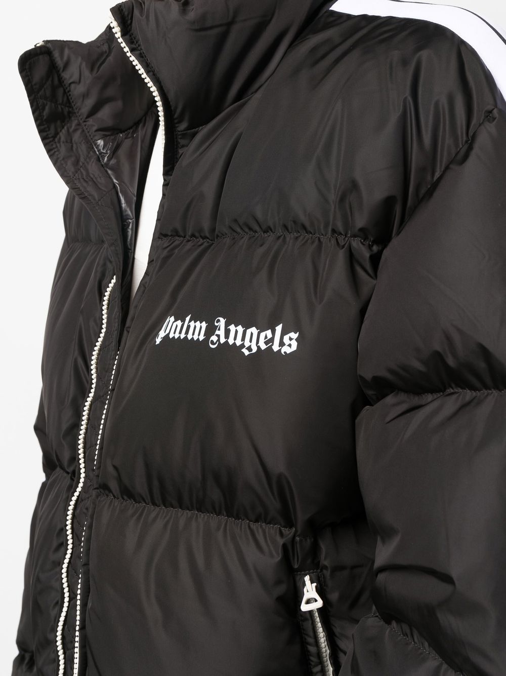 Buy Coats and jackets Palm Angels logo-trim padded short jacket