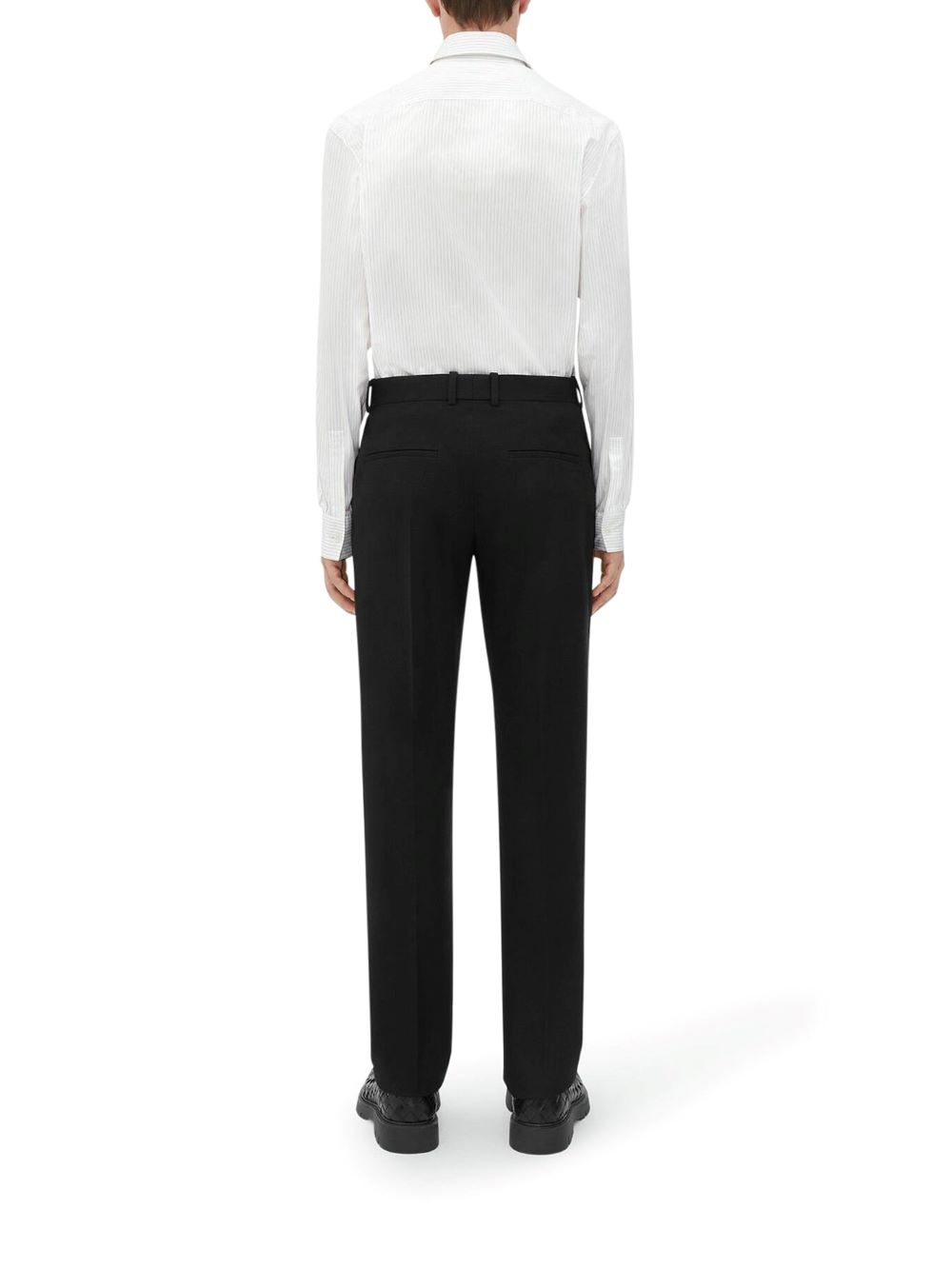 Bottega Veneta® Women's Structured Cotton Stirrup Pants in Black. Shop  online now.