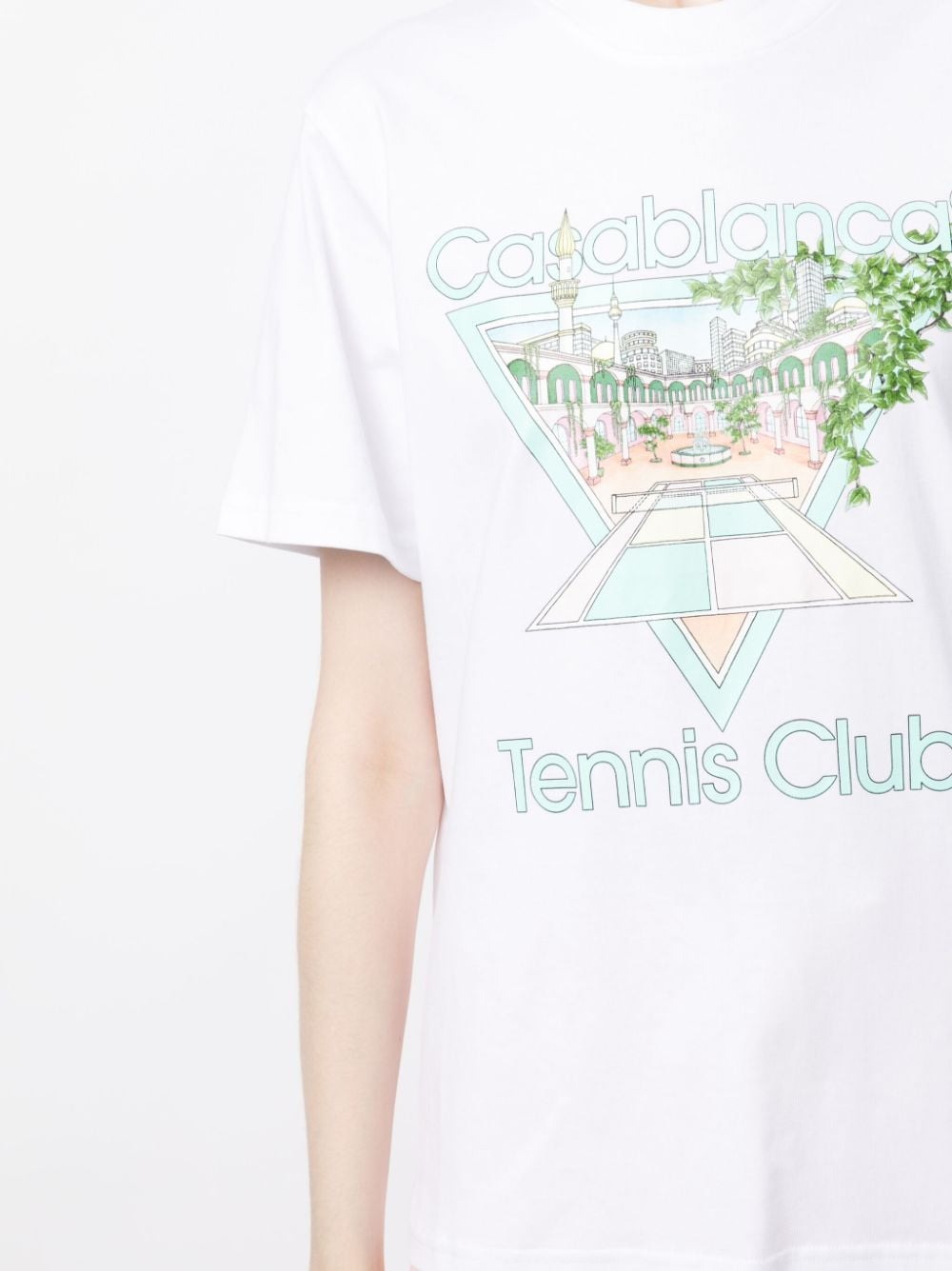 Buy T-shirts Casablanca Tennis Club Icon cotton T-shirt (WF23-JTS-002-09) |  Luxury online store First Boutique
