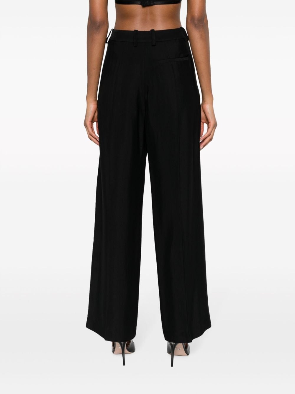 Buy Pants Mugler wide-leg cut-out trousers (23W1PA0396182)