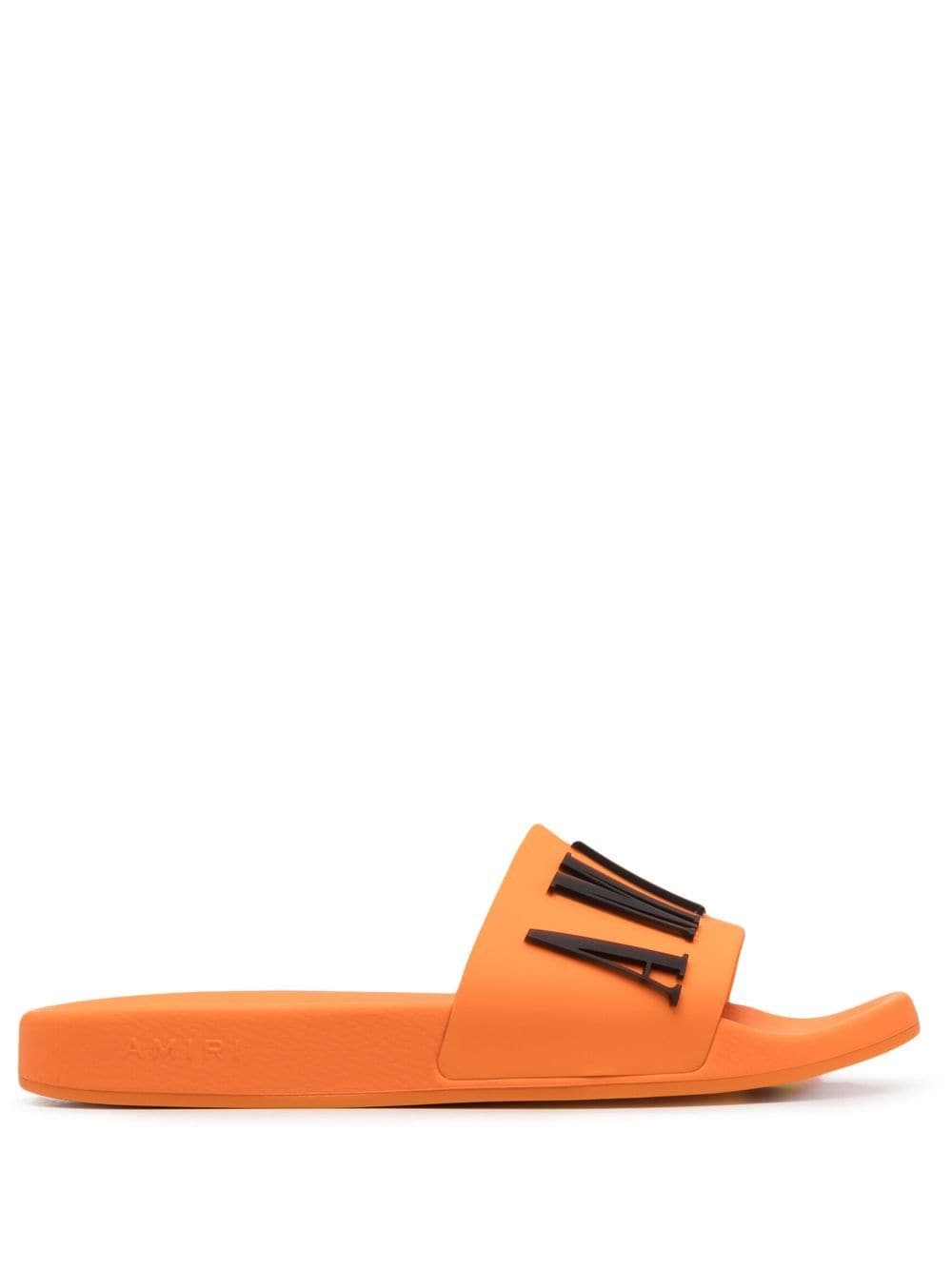 Buy Sandals Amiri logo-embossed slides orange amiri (PF22MFF001