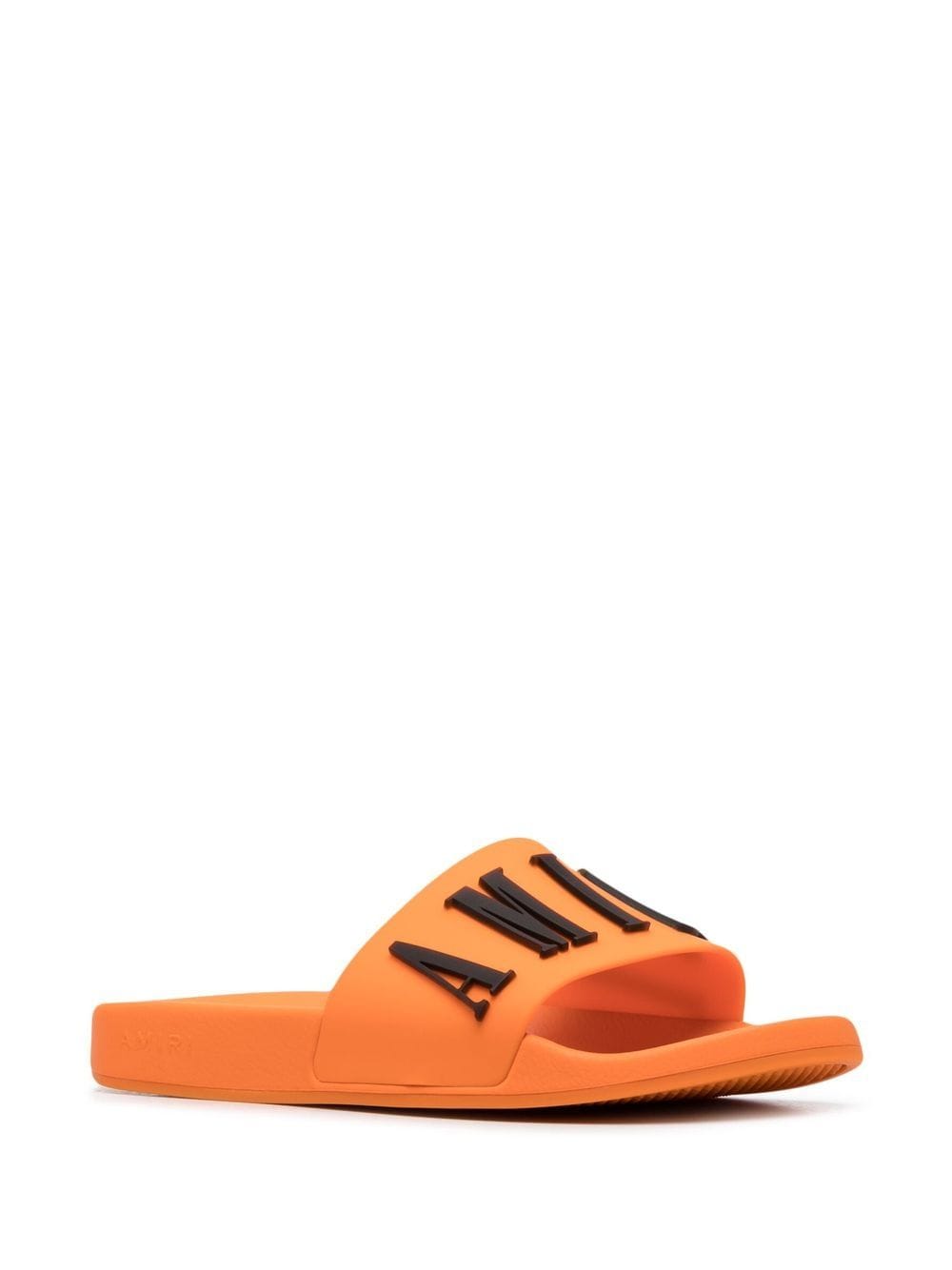 Buy Sandals Amiri logo-embossed slides orange amiri (PF22MFF001