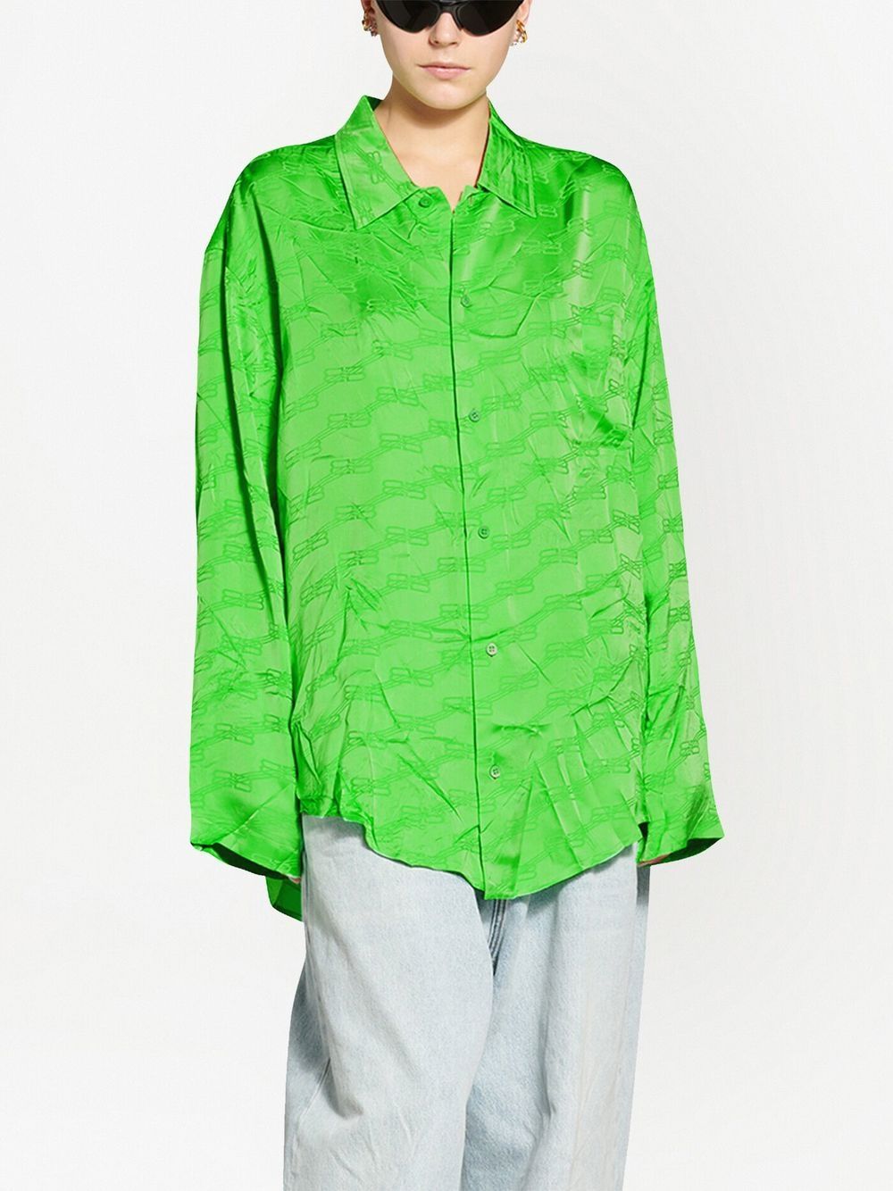 Balenciaga hot sale green shirt