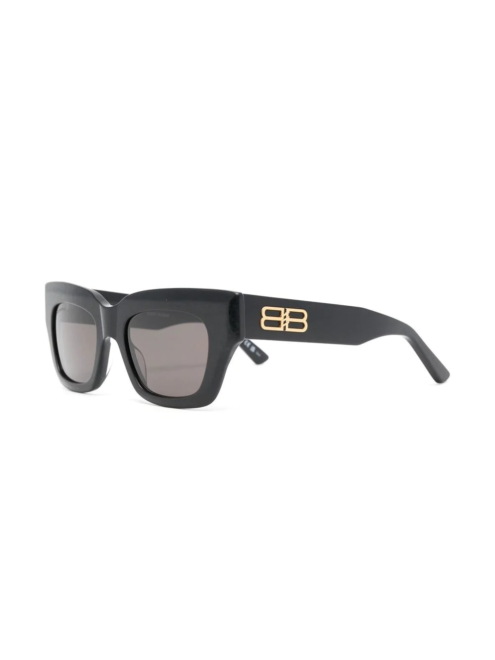 Black Shadow FF-logo D-frame acetate sunglasses | Fendi | MATCHES UK