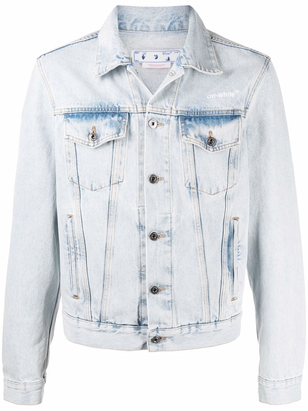 Buy Coats and jackets Off-White bleached-effect denim jacket 