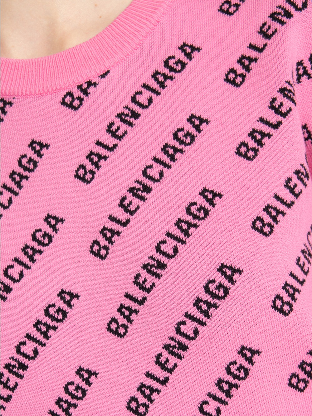 Buy Knitwear Balenciaga mini logo jumper (694255 T3233) | Luxury