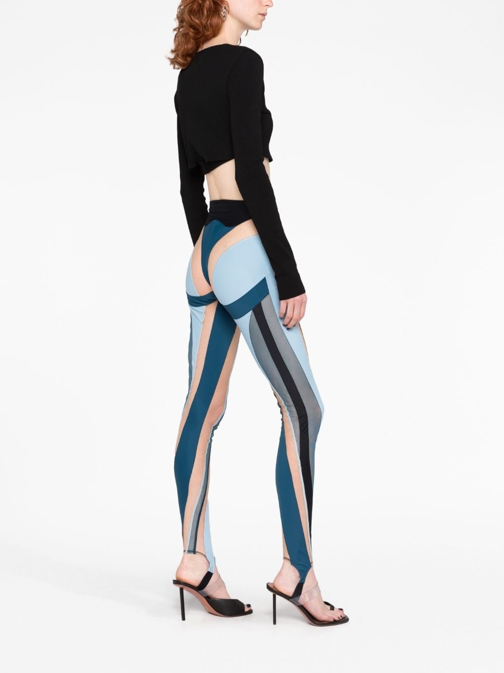 Women's Spiral-design leggings, MUGLER