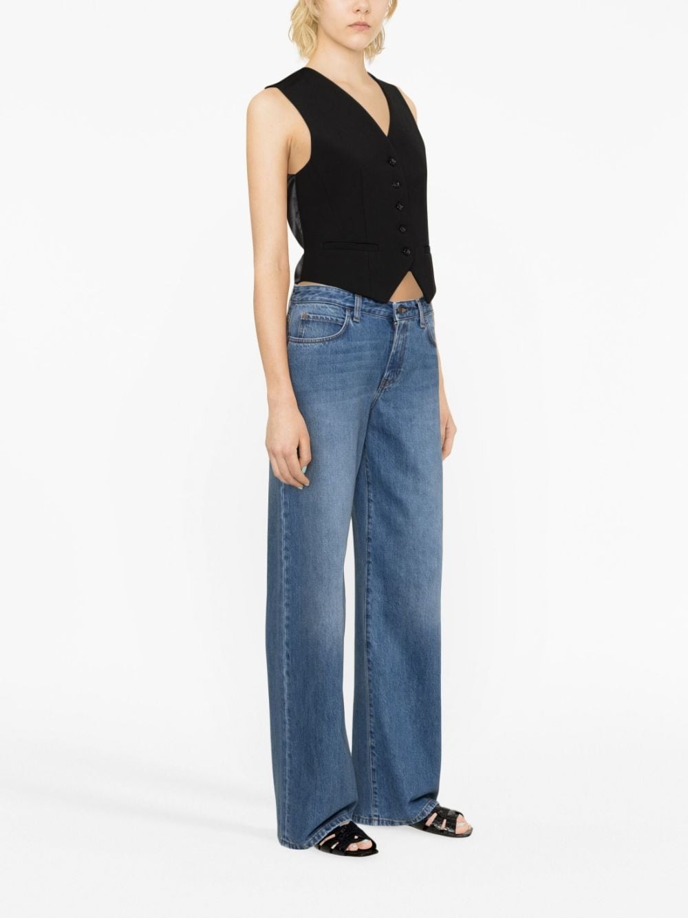 Buy Jeans The Row mid rise wide leg jeans 6525 W2613 Luxury