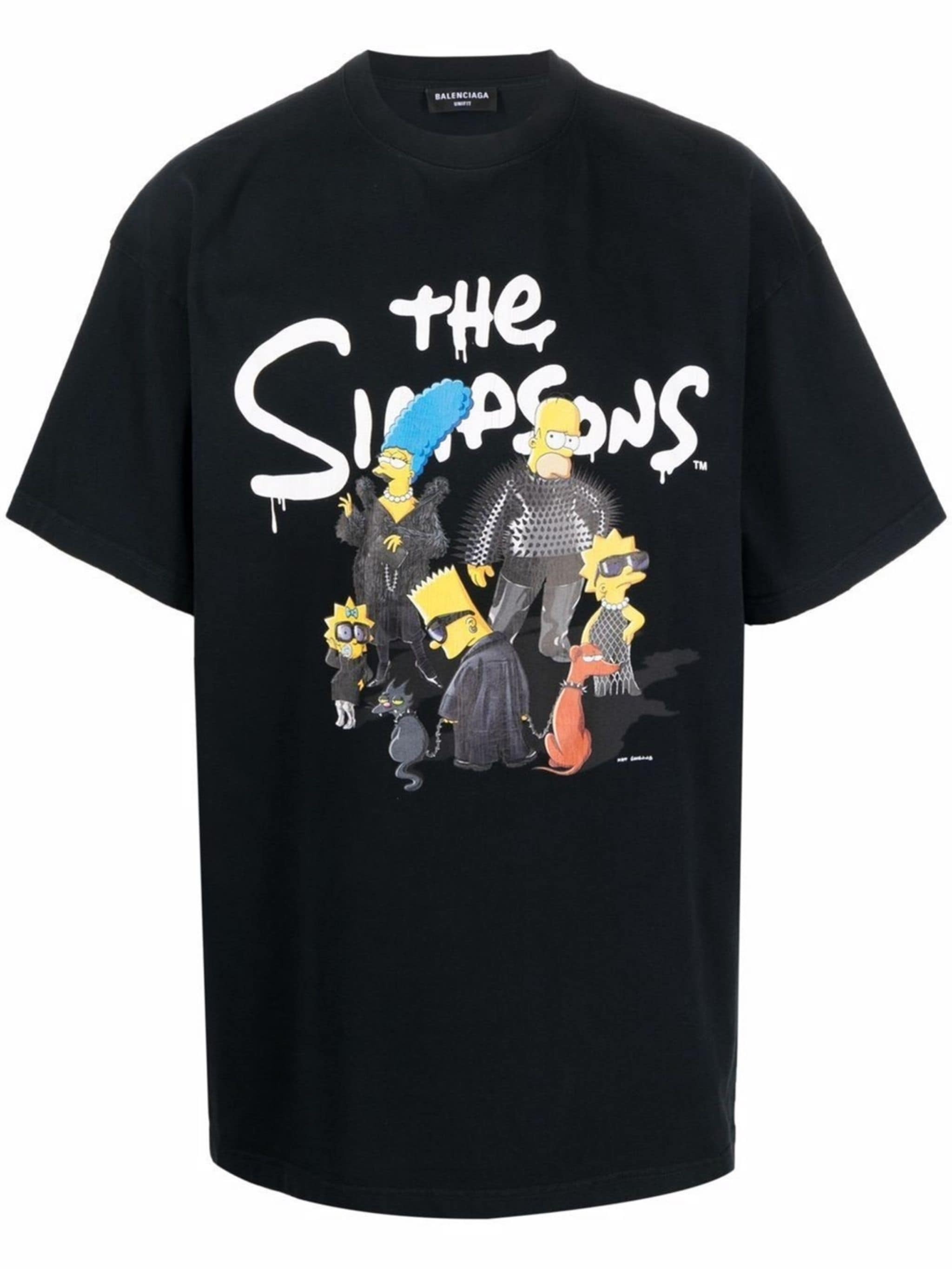 Buy T-shirts Balenciaga The Simpsons-print T-shirt (676589-TLVG7) | Luxury  online store First Boutique