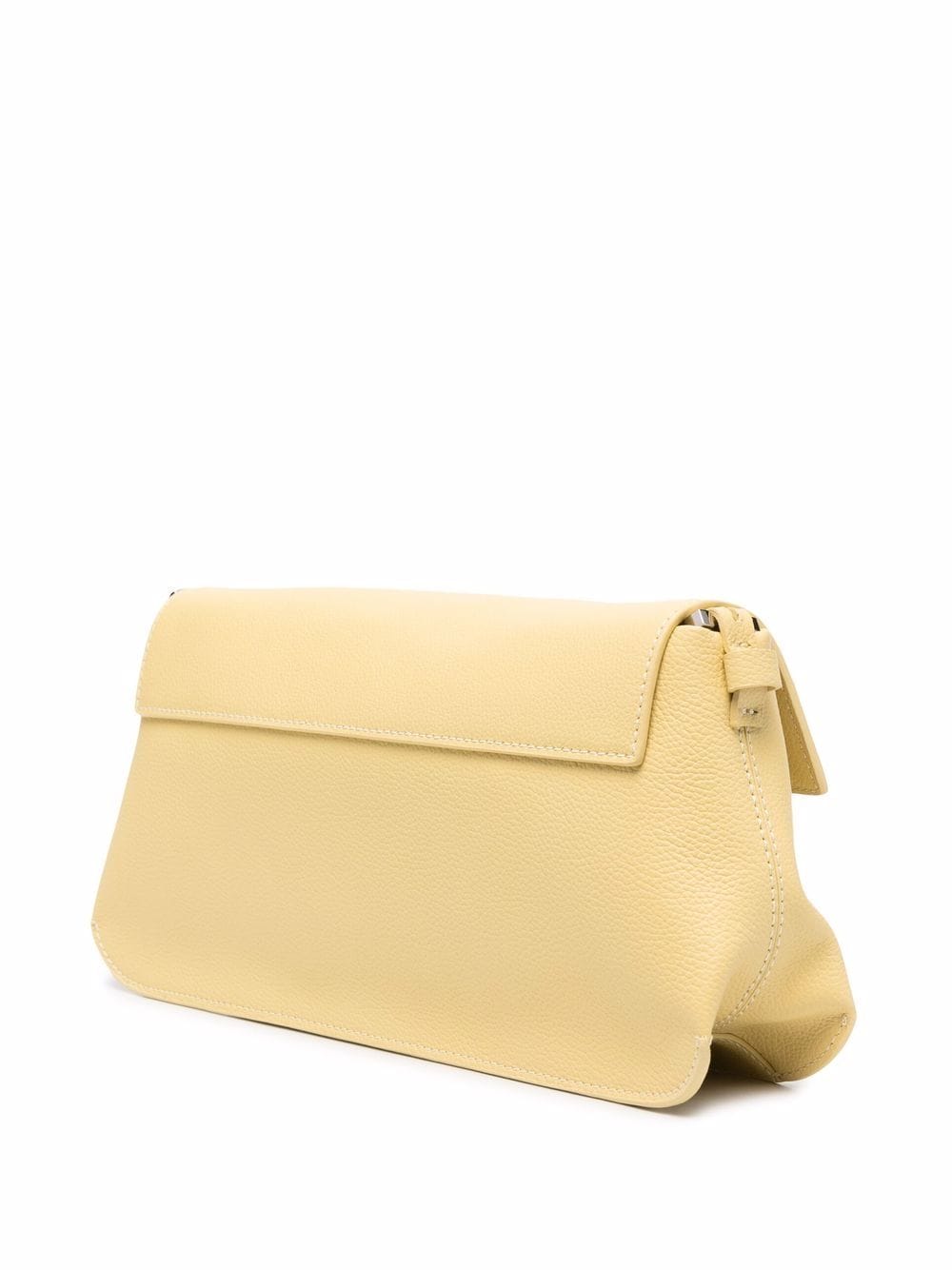 Buy BY FAR Matilda logo plaque shoulder bag yellow