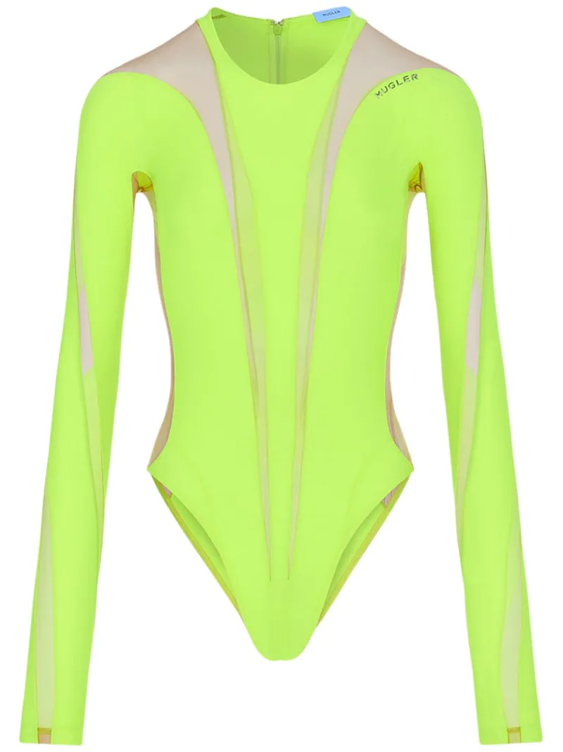 Neon yellow bodysuit