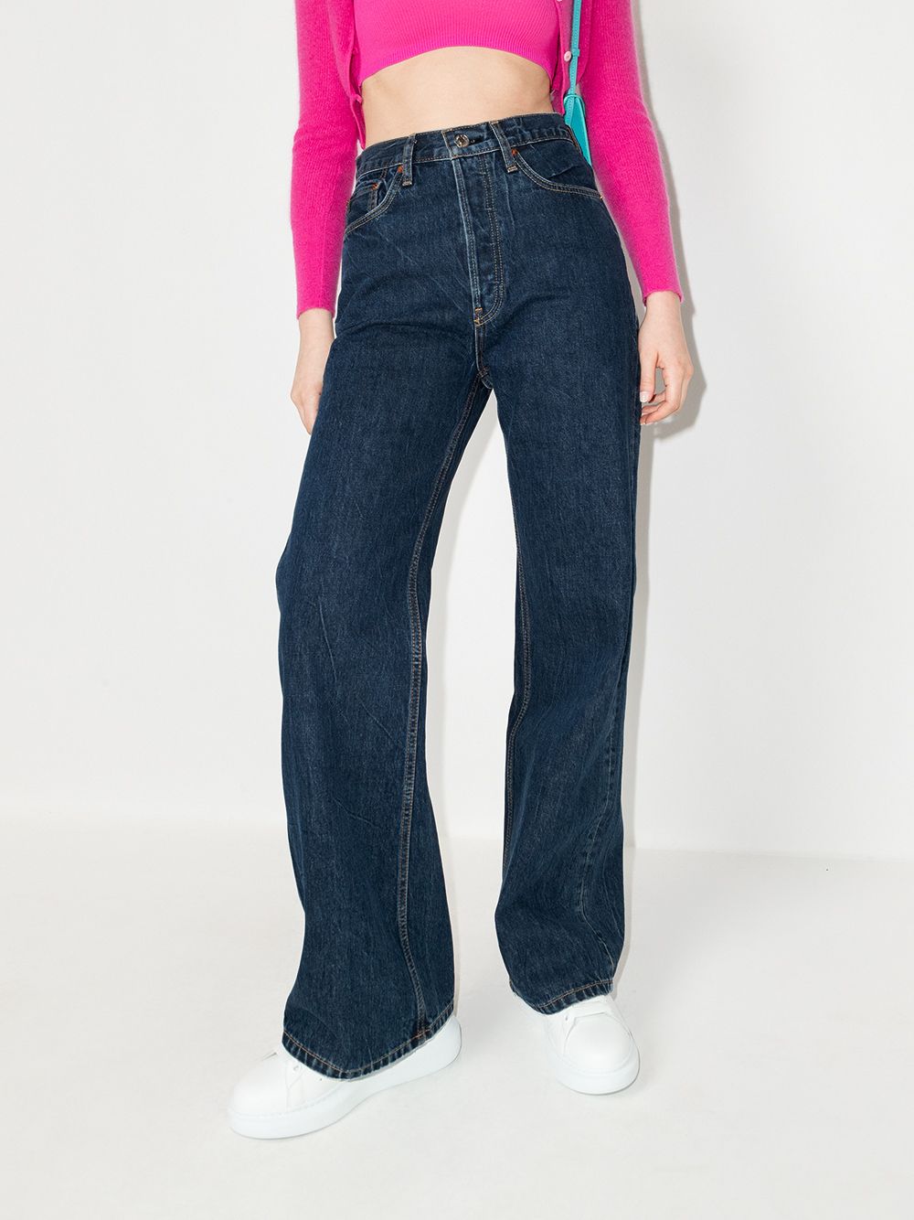 Re/Done '70s Ultra High Waist Wide Leg Jeans