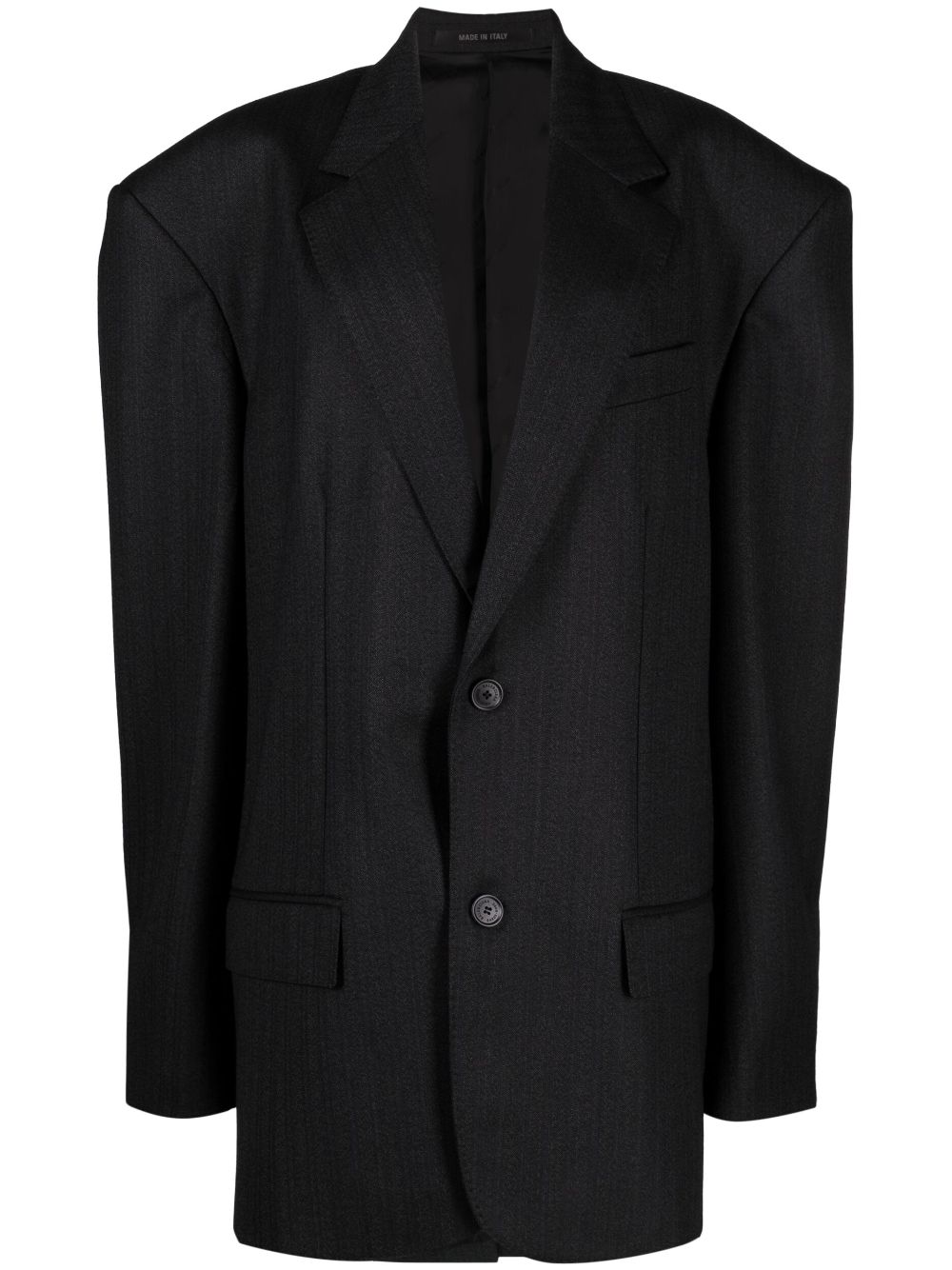 Balenciaga Lingerie pinstripe wool skirt - Grey