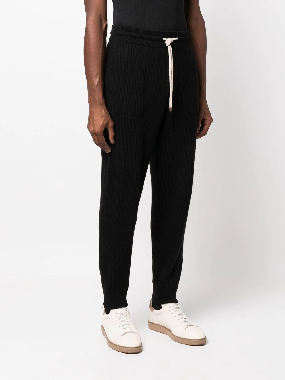 Buy Pants Brunello Cucinelli ribbed cashmere track pants