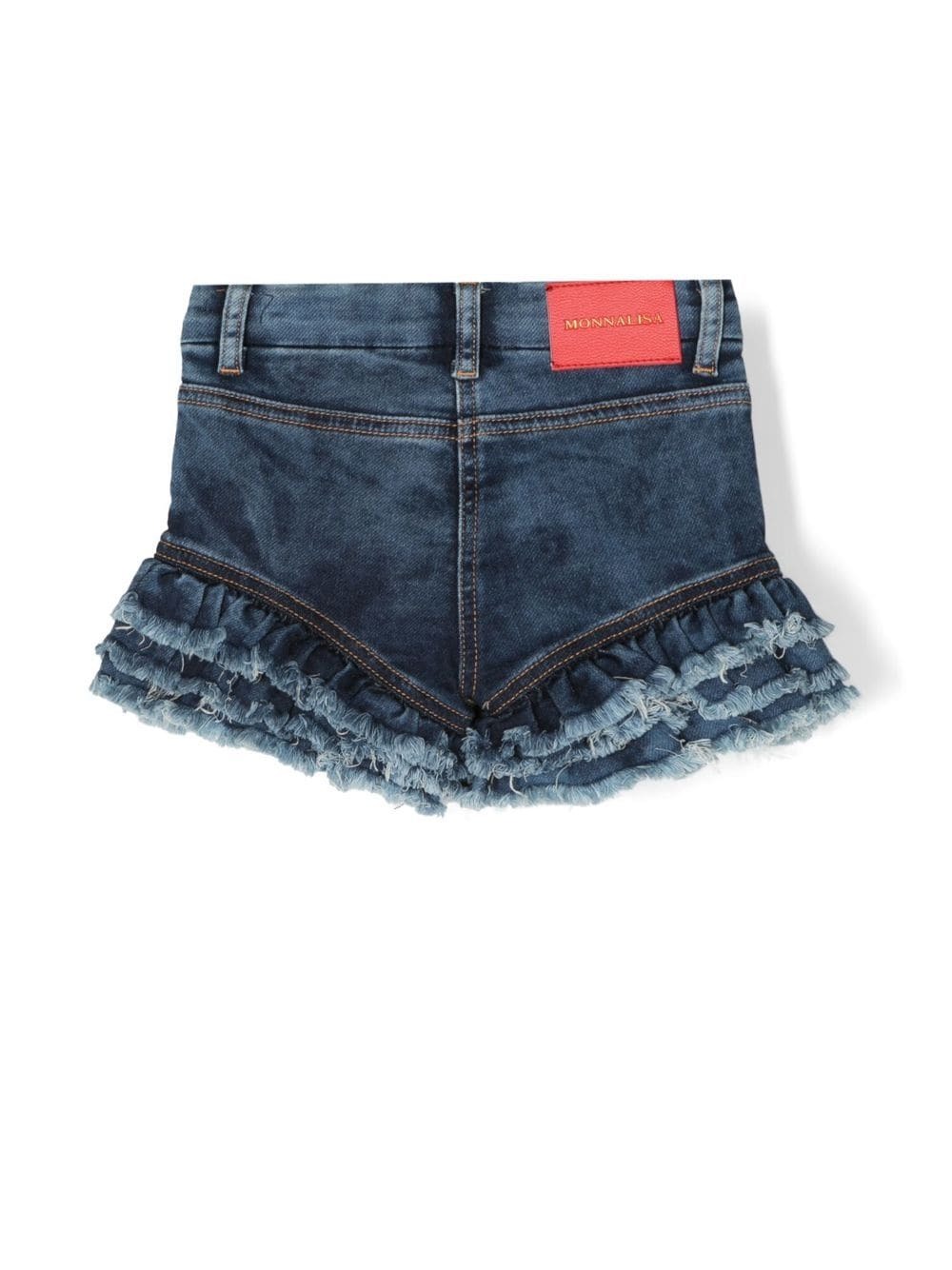 Monnalisa pinstripe cotton shorts - Blue