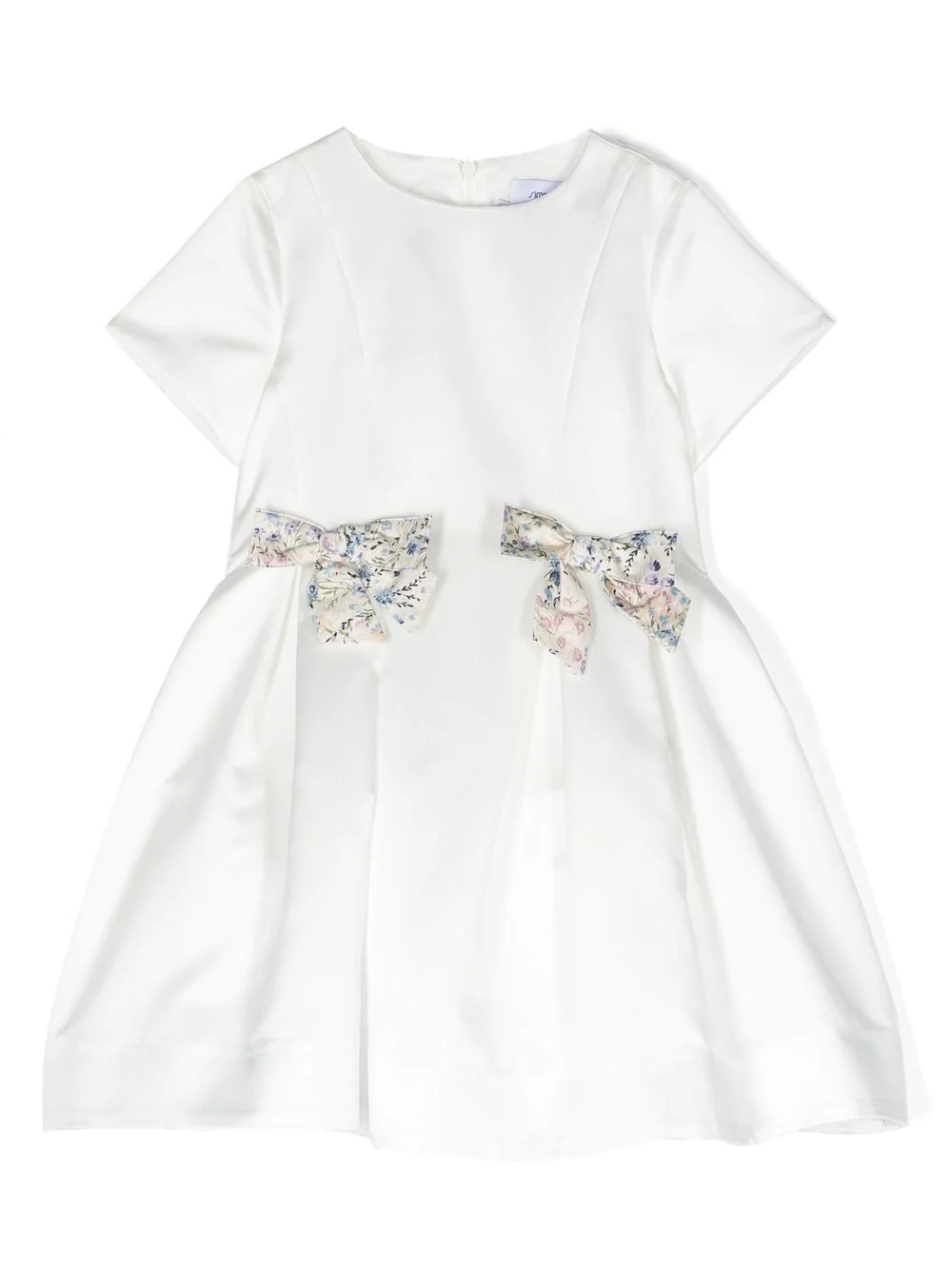 Buy Dresses Simonetta Kids A-line bow-detail dress (SS1A51-S0096