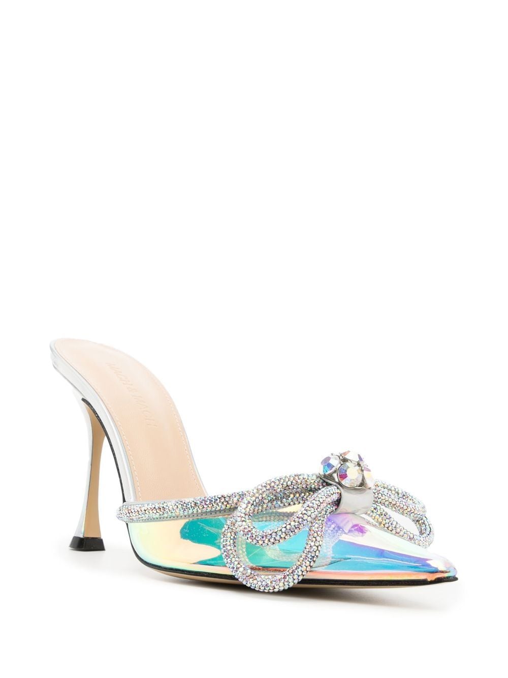 Buy High heels Mach & Mach double bow mules holographic (SS22 