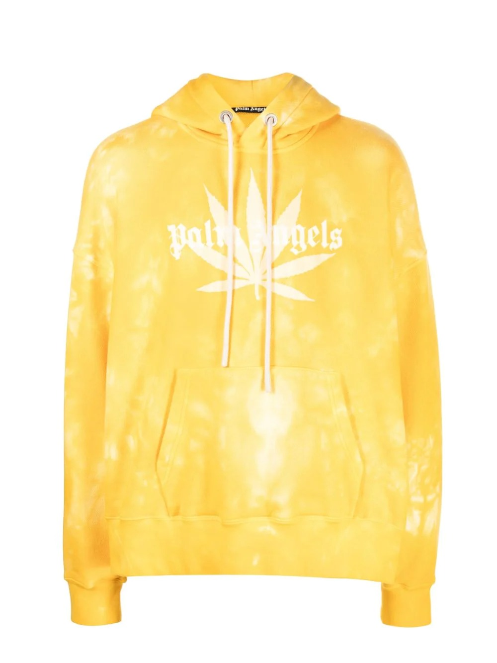 Buy Hoodies and sweatshirts Palm Angels Leaf tie-dye logo-print
