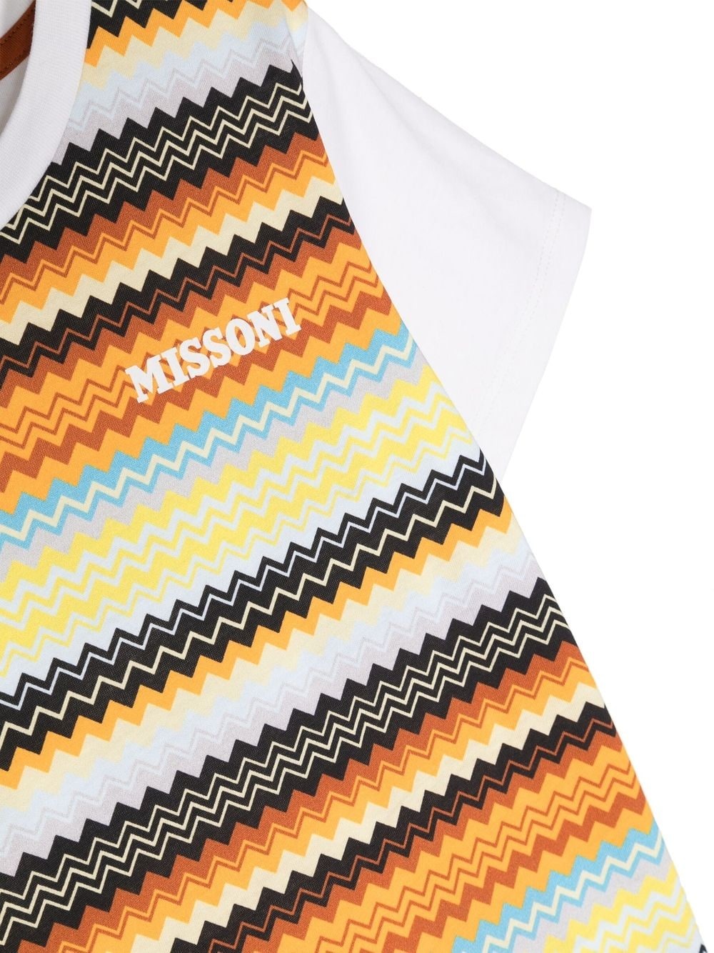 Missoni Kids logo-print knitted top - Yellow