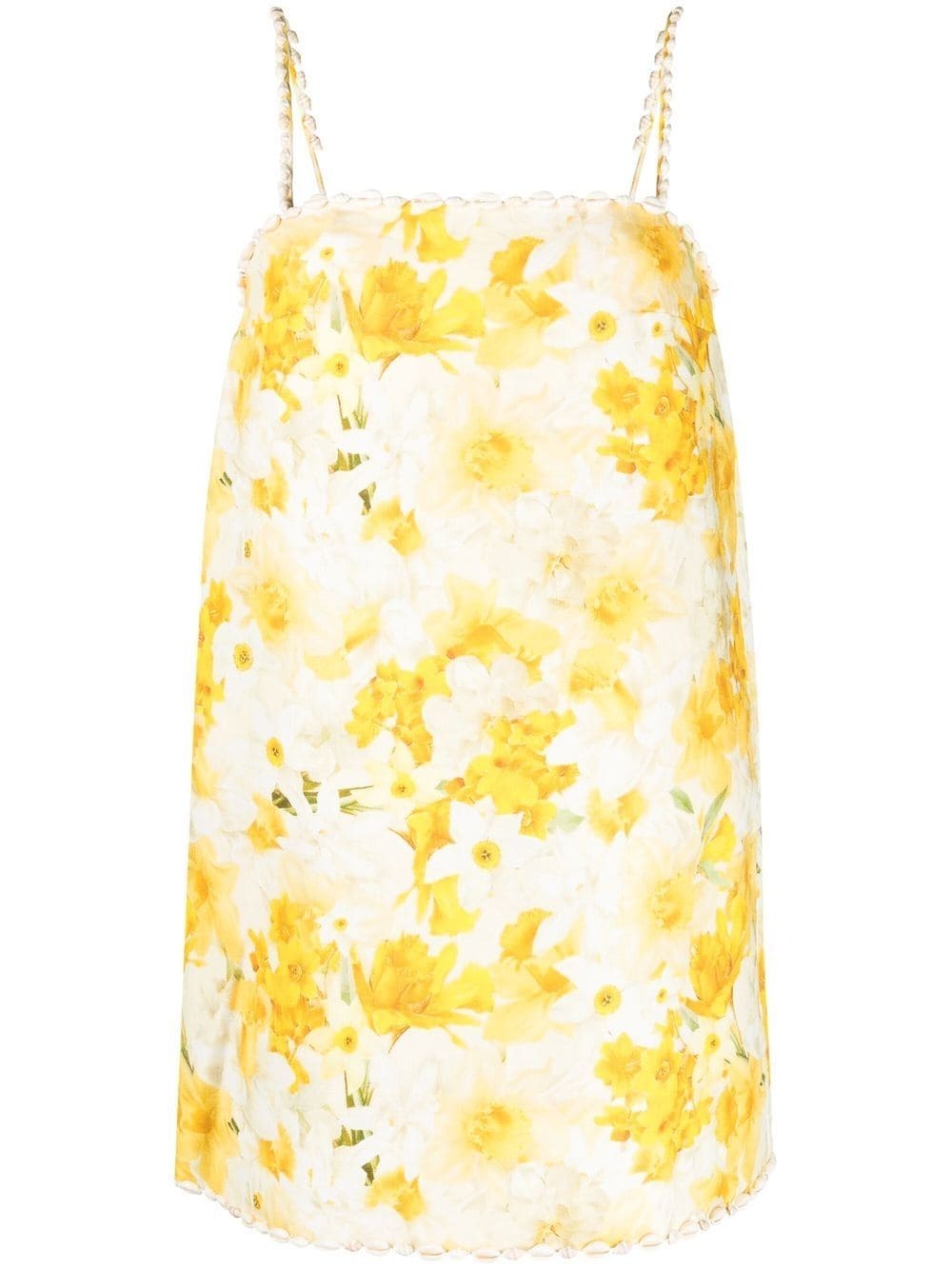 Buy Yellow/White Button Through Mini Slip Dress from Next Luxembourg