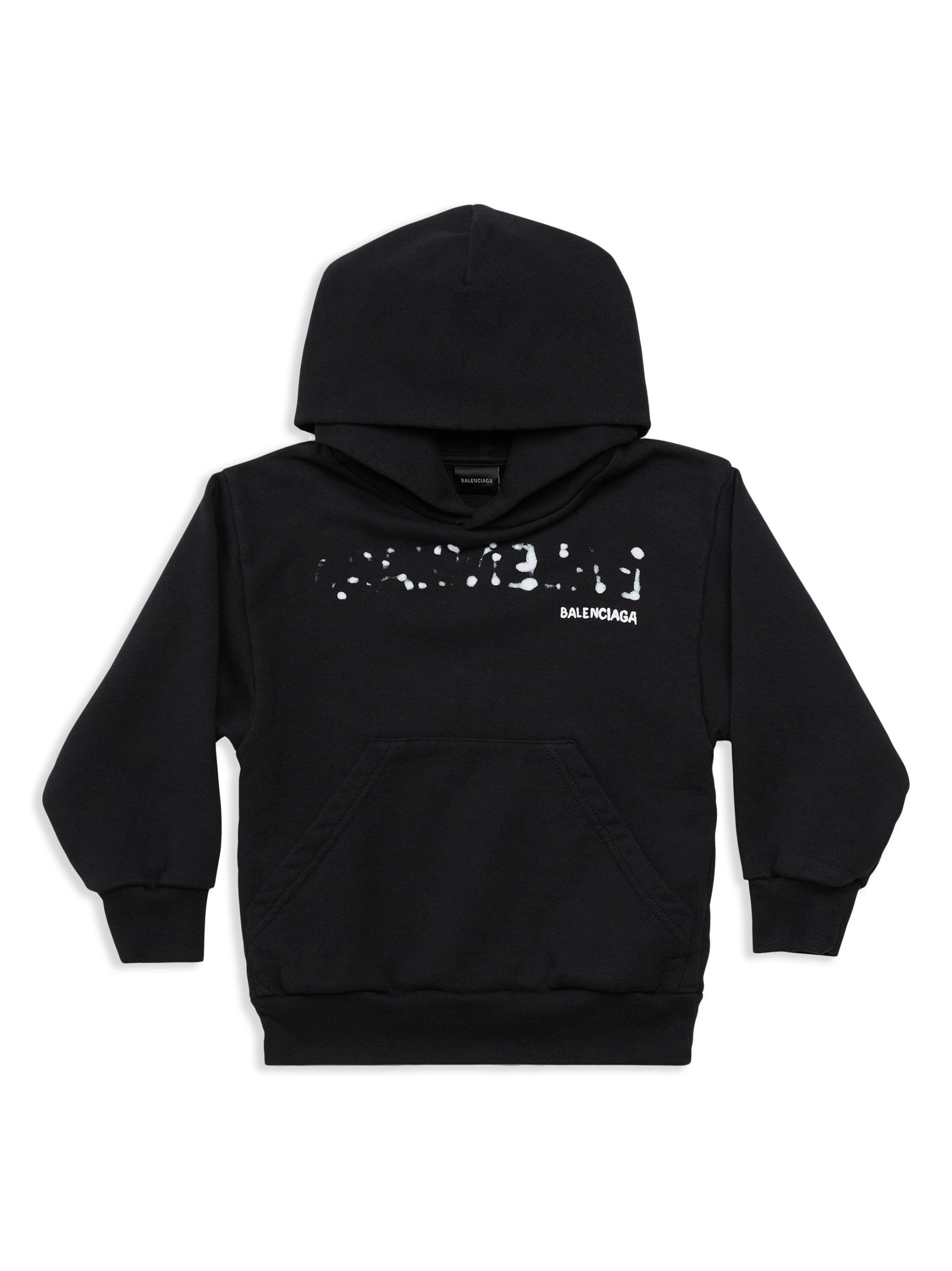 Buy Hoodies and sweatshirts Balenciaga Kids Hand Drawn logo-print hoodie  (682019-TOVT6)
