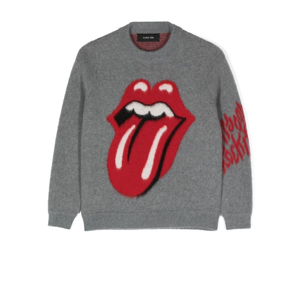 Alanui Kids - Tongue & Lips graphic-print jumper