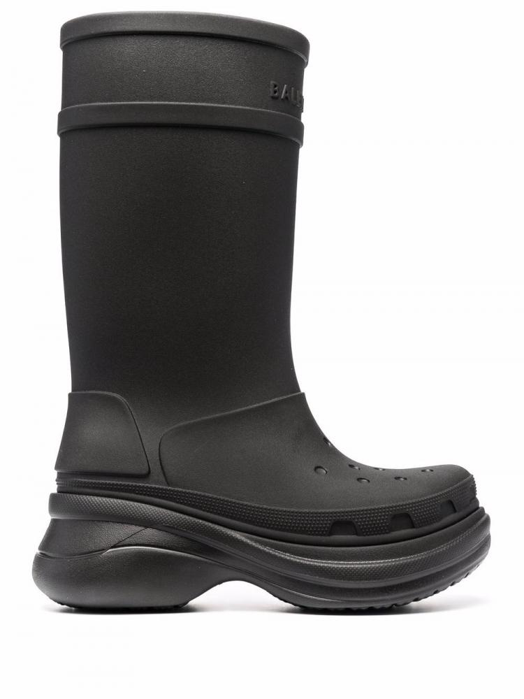 Balenciaga - Black x Crocs chunky rain boots