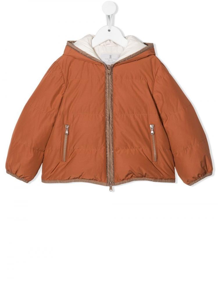 Brunello Cucinelli Kids - padded hooded jacket