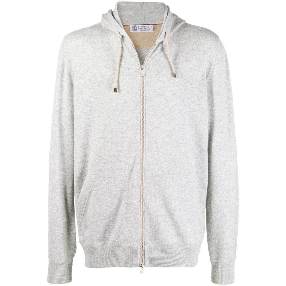 Brunello Cucinelli - front zip cashmere hoodie