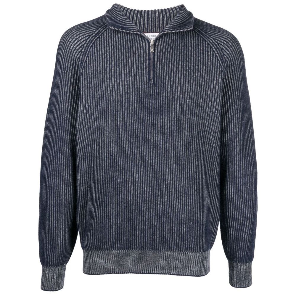 Brunello Cucinelli - ribbed-knit cashmere jumper