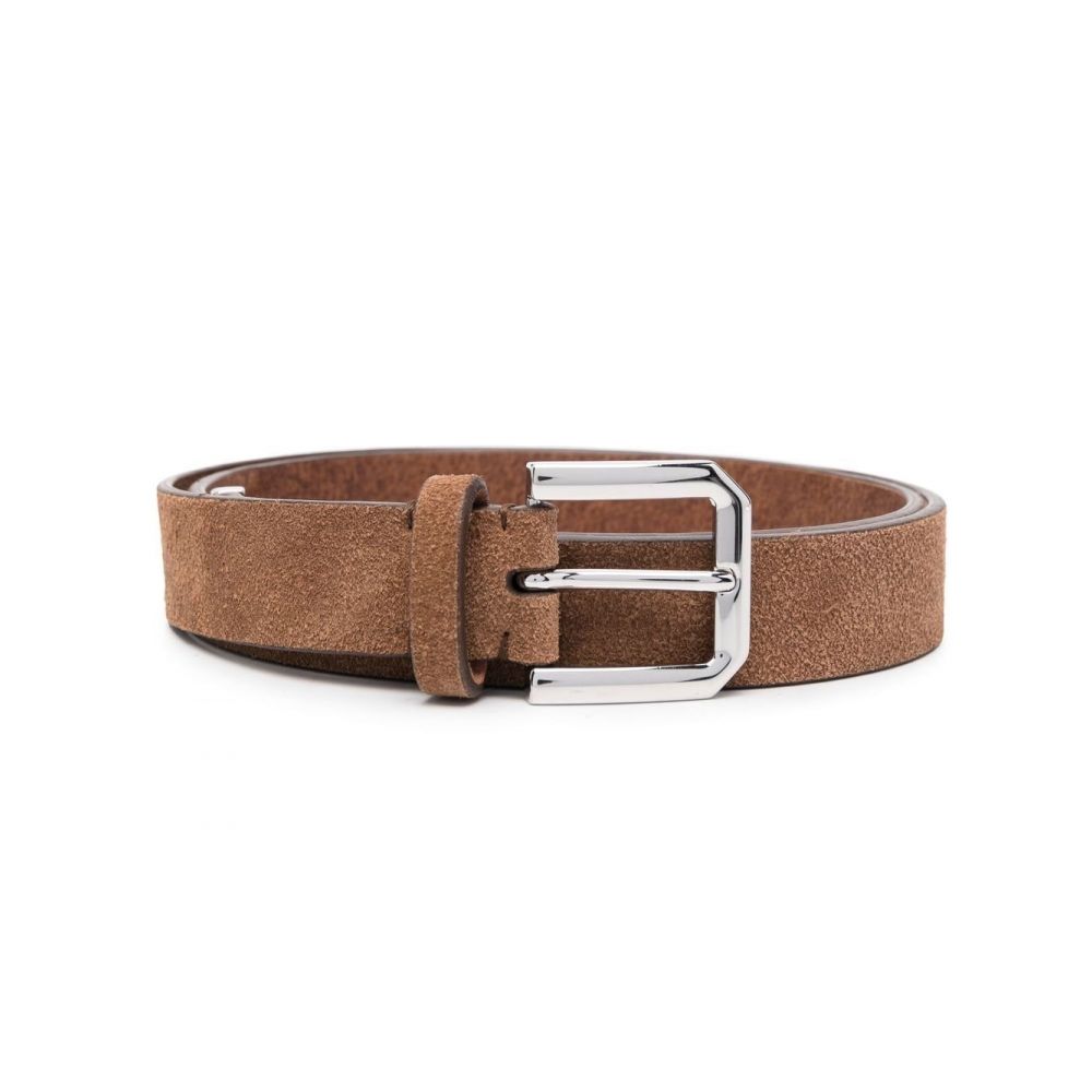 Brunello Cucinelli - square-buckle textured belt