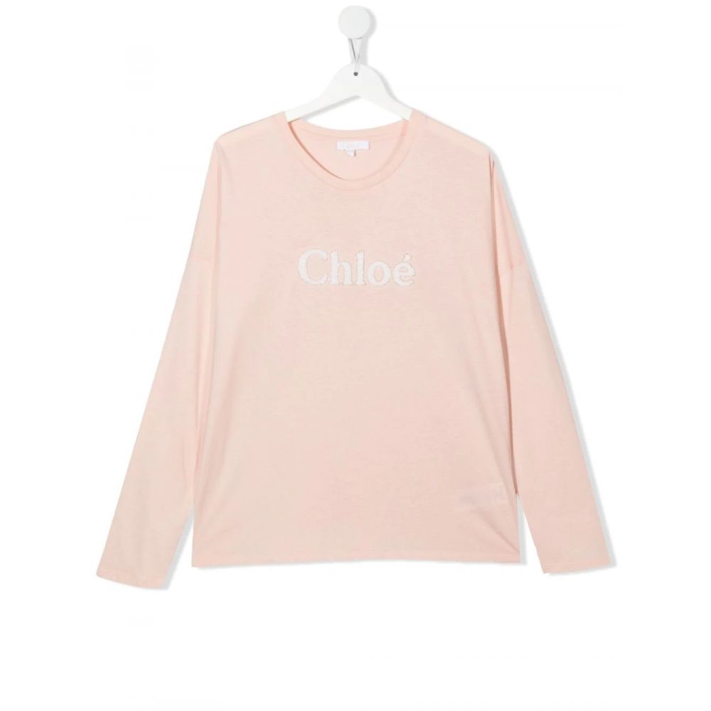 Chloe Kids - TEEN textured-logo T-shirt