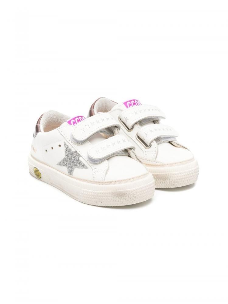 Golden Goose Kids - leather touch-strap sneakers mirror