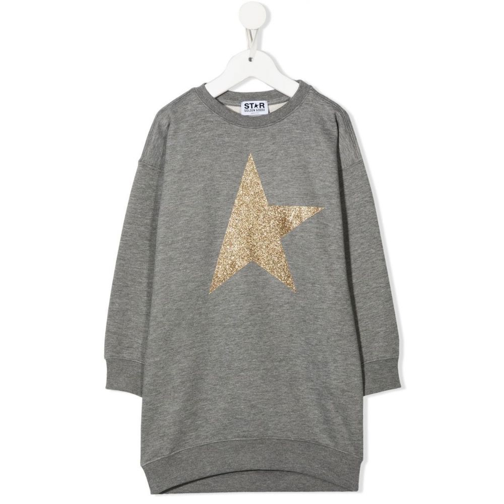 Golden Goose Kids - star-print sweatshirt dress