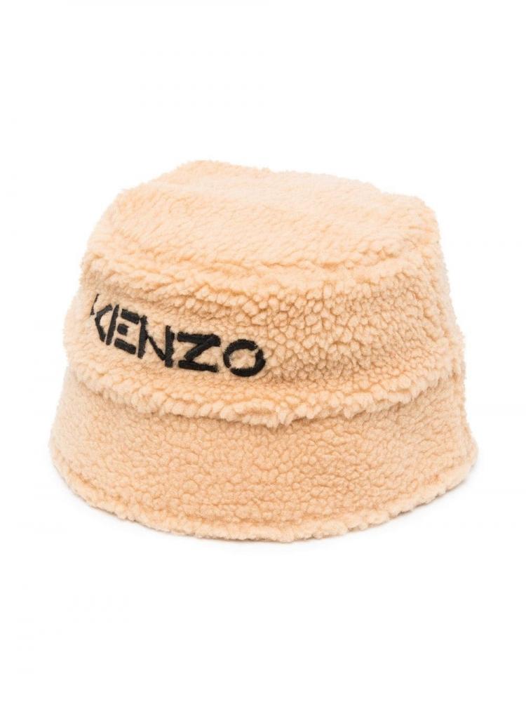 Kenzo Kids - embroidered-logo teddy bucket hat