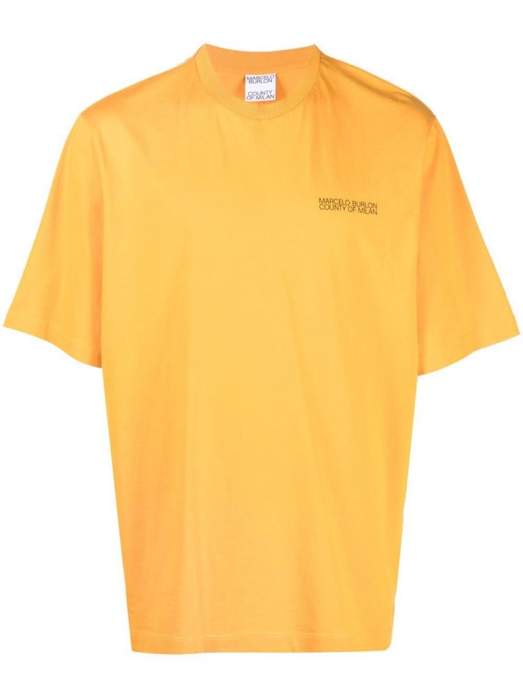 Marcelo Burlon County of Milan - yellow cross print t-shirt