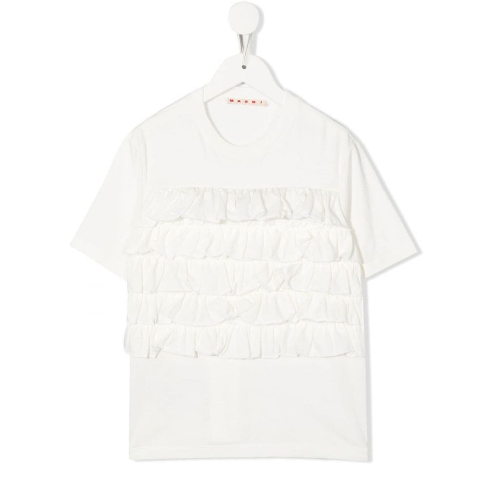 Marni Kids - ruched short-sleeved top