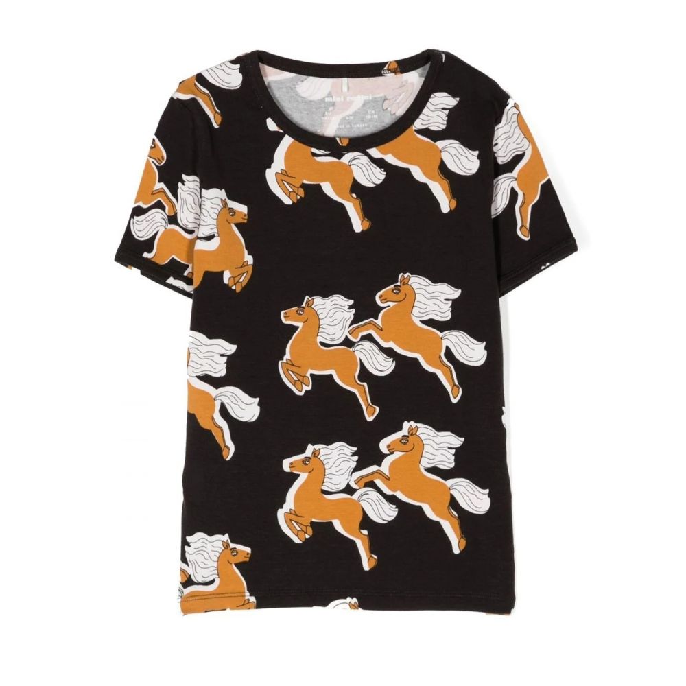 Mini Rodini - horse print T-shirt