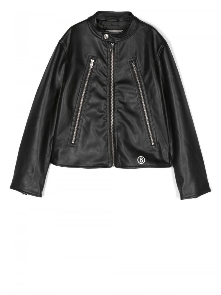 MM6 Kids - faux leather jacket