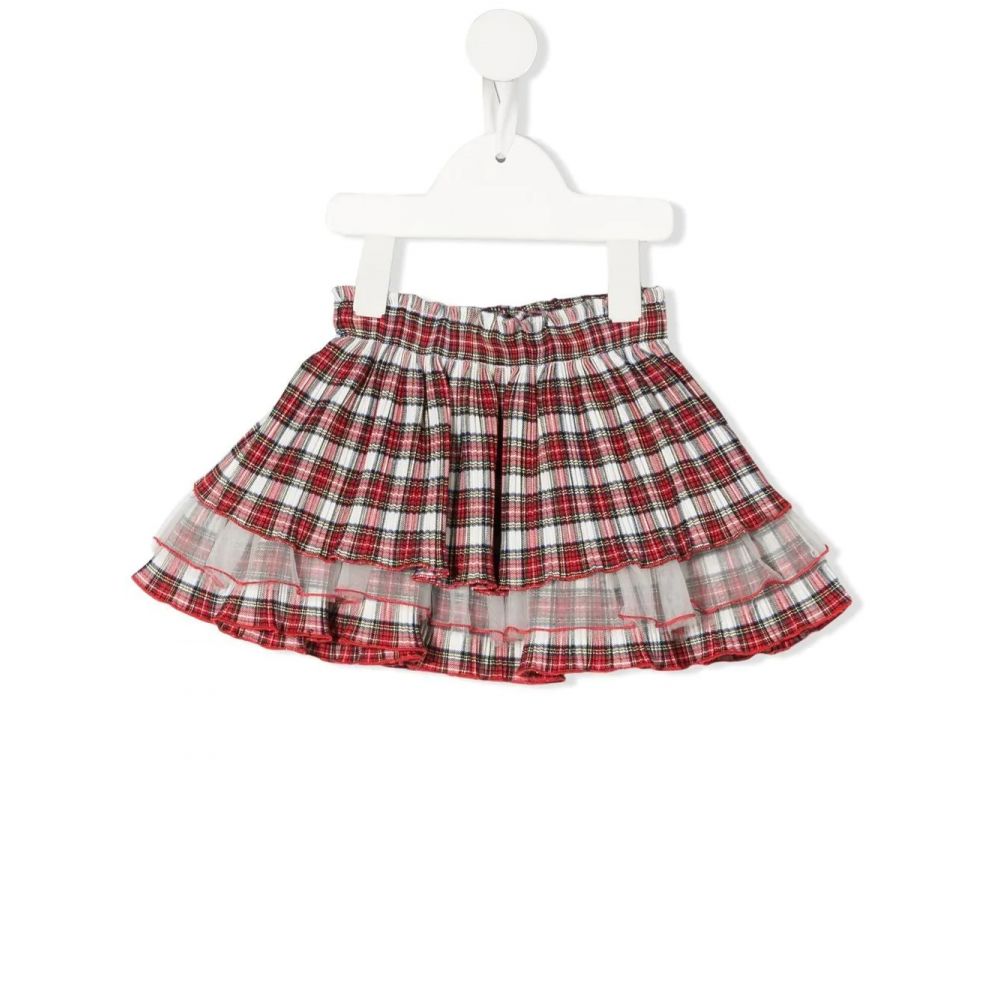 Monnalisa - tartan check pattern skirt
