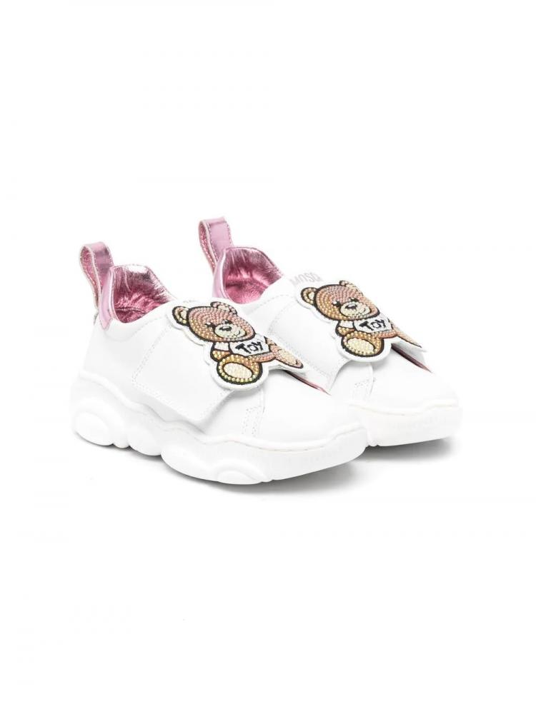 Moschino Kids - strap-fastened sneakers