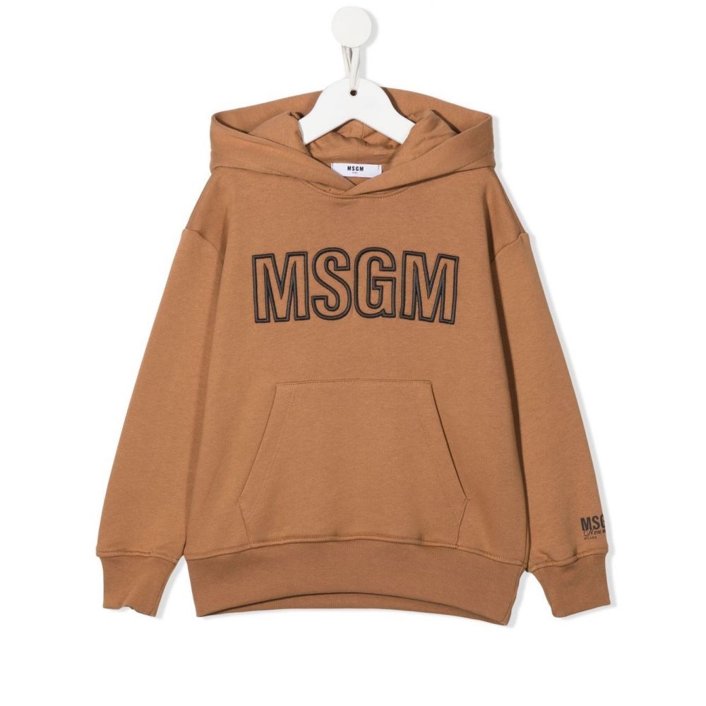 MSGM Kids - logo pullover hoodie