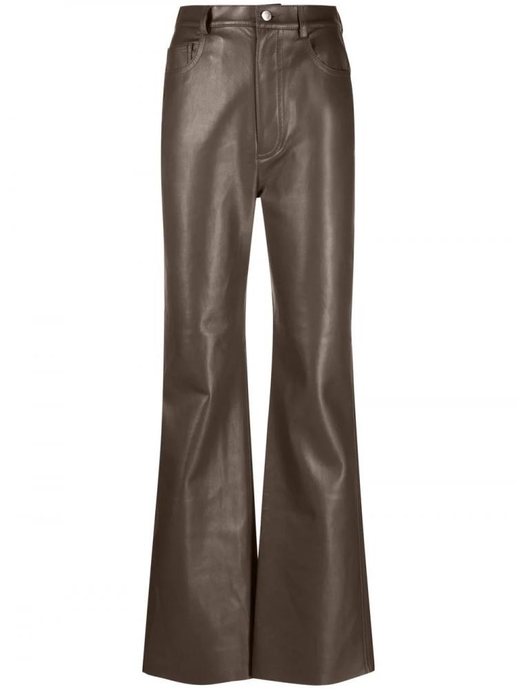 Nanushka - straight-leg recycled leather trousers