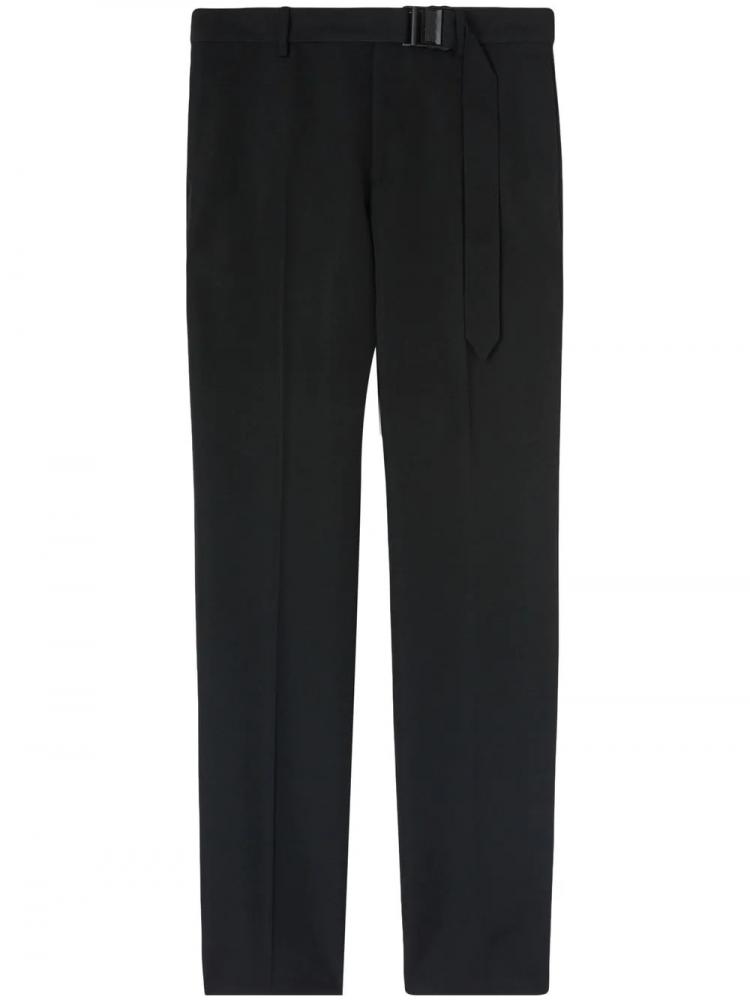 Off-White - belted slim-fit trousers